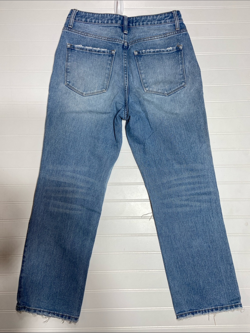 Altar'd State Vervet 100% Cotton Boyfriend Jeans Woman’s 26 Thrashed High-Rise - Picture 2 of 11